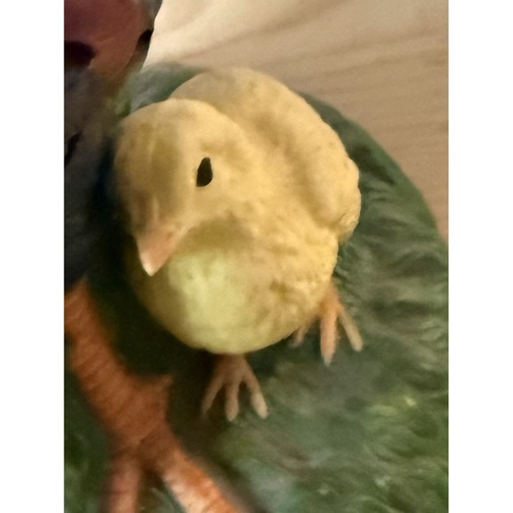 VTG PARTYLITE ROOSTER & CHICKS Ceramic Tea Lite Candle Holder  Cottage Core - Picture 5 of 7